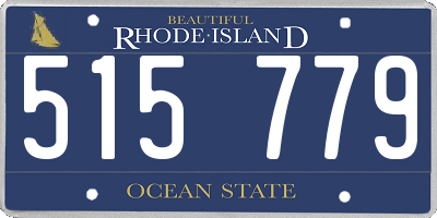 RI license plate 515779