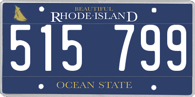 RI license plate 515799