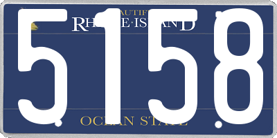 RI license plate 5158