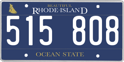 RI license plate 515808