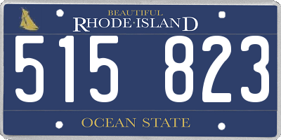 RI license plate 515823