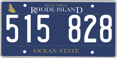 RI license plate 515828