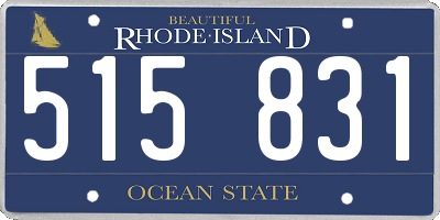 RI license plate 515831