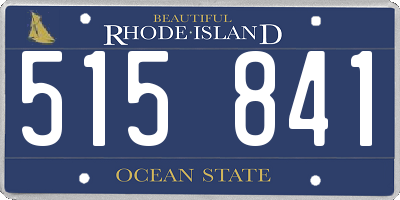 RI license plate 515841