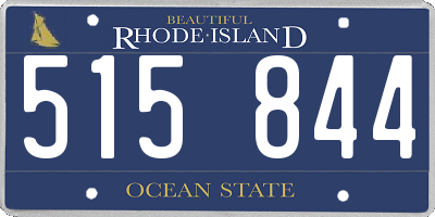 RI license plate 515844