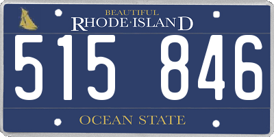 RI license plate 515846