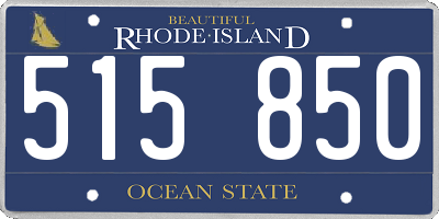 RI license plate 515850
