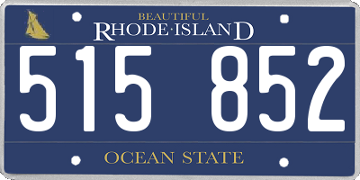 RI license plate 515852