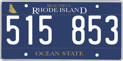 RI license plate 515853