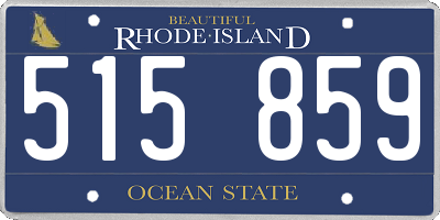 RI license plate 515859