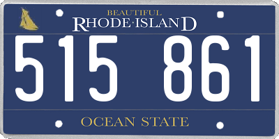 RI license plate 515861