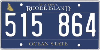 RI license plate 515864