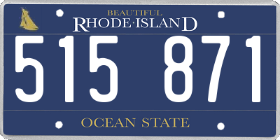 RI license plate 515871