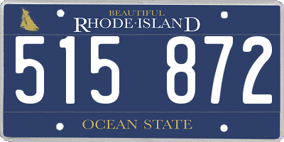 RI license plate 515872
