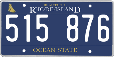 RI license plate 515876