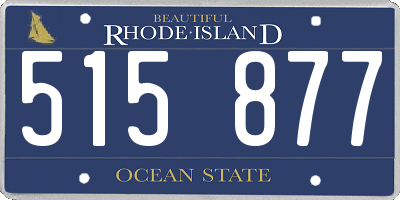 RI license plate 515877