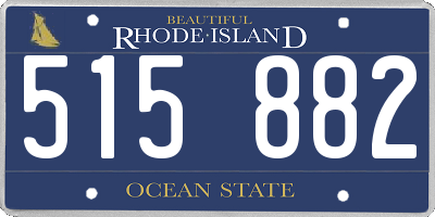 RI license plate 515882