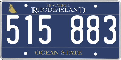 RI license plate 515883