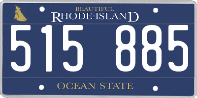 RI license plate 515885
