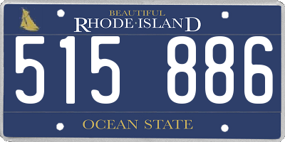 RI license plate 515886