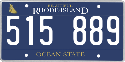 RI license plate 515889