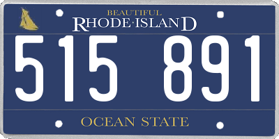 RI license plate 515891