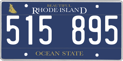 RI license plate 515895