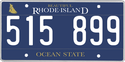 RI license plate 515899