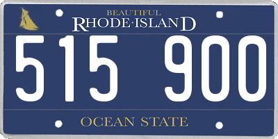 RI license plate 515900