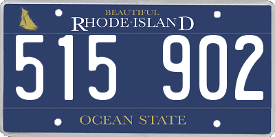 RI license plate 515902