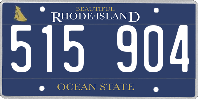 RI license plate 515904