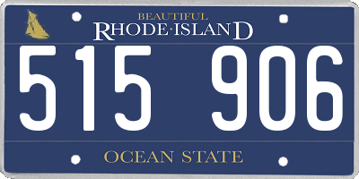 RI license plate 515906