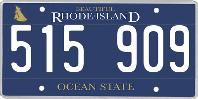 RI license plate 515909