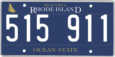 RI license plate 515911