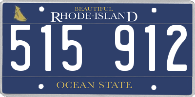 RI license plate 515912