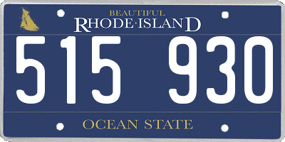 RI license plate 515930