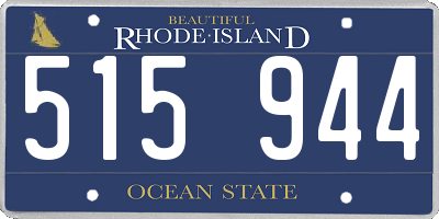 RI license plate 515944