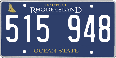 RI license plate 515948