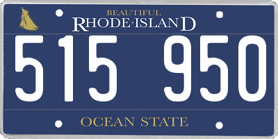 RI license plate 515950