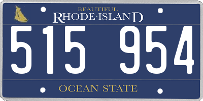 RI license plate 515954