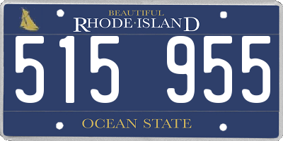 RI license plate 515955