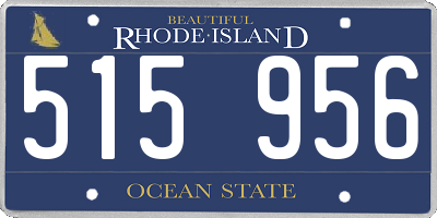 RI license plate 515956