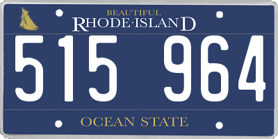 RI license plate 515964