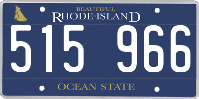 RI license plate 515966