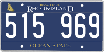 RI license plate 515969