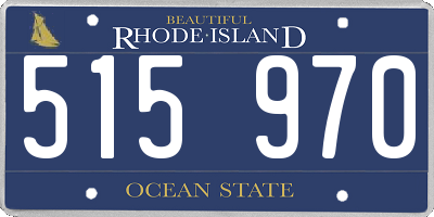 RI license plate 515970