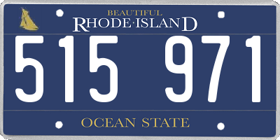 RI license plate 515971
