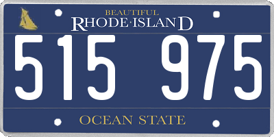 RI license plate 515975