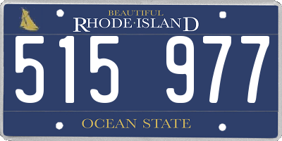 RI license plate 515977