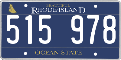 RI license plate 515978